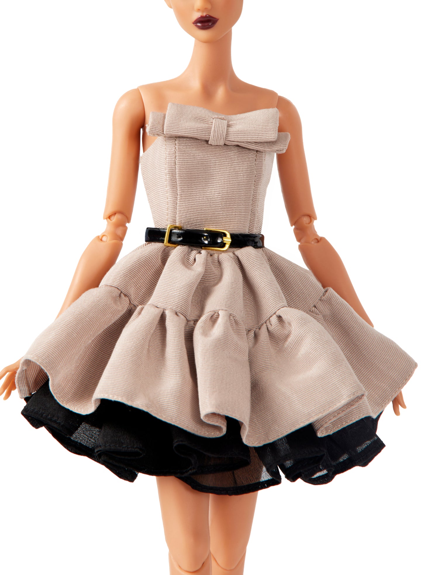 Biscotti Faille Strapless Bow Detail Dress