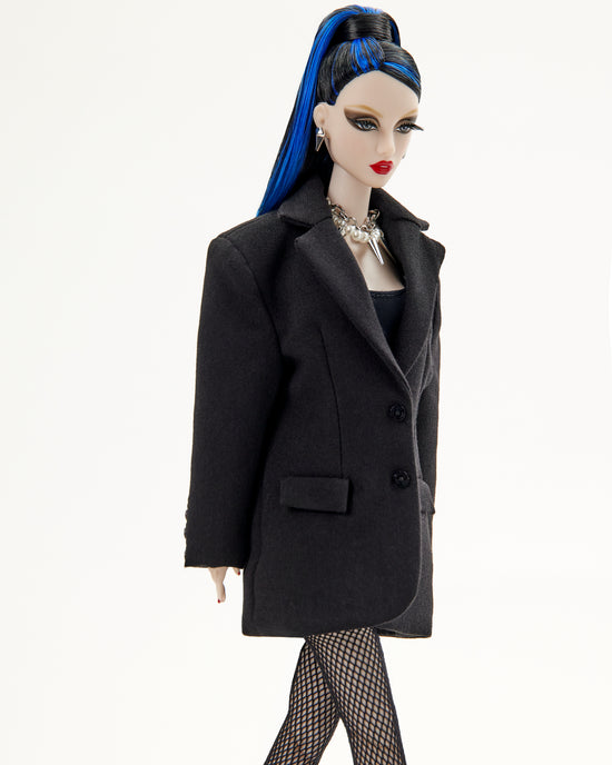 BLACK OVERSIZED TAILORED BLAZER